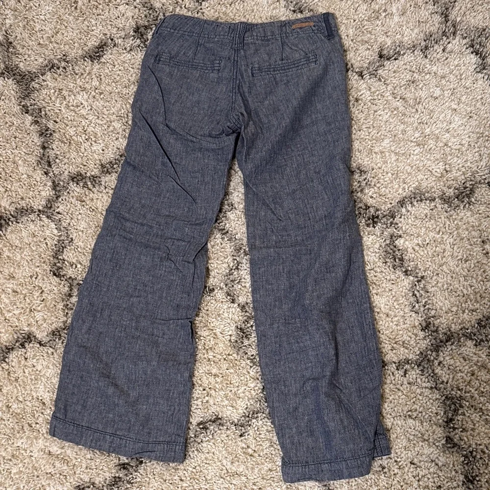 Anthropologie Navy Blue Wide-Leg Pants - Picture 3 of 4